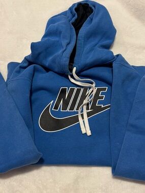 Nike Royal Blue Hoodie with Black Swoosh